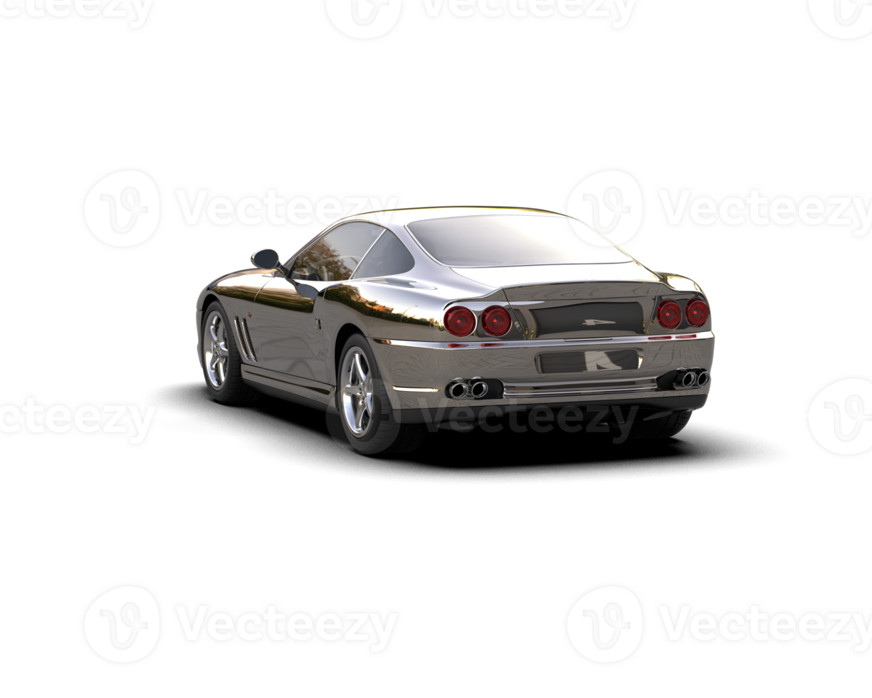 Realistic sport car isolated on background. 3d rendering - illustration png