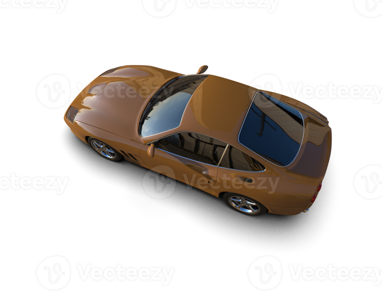 Realistic sport car isolated on background. 3d rendering - illustration png