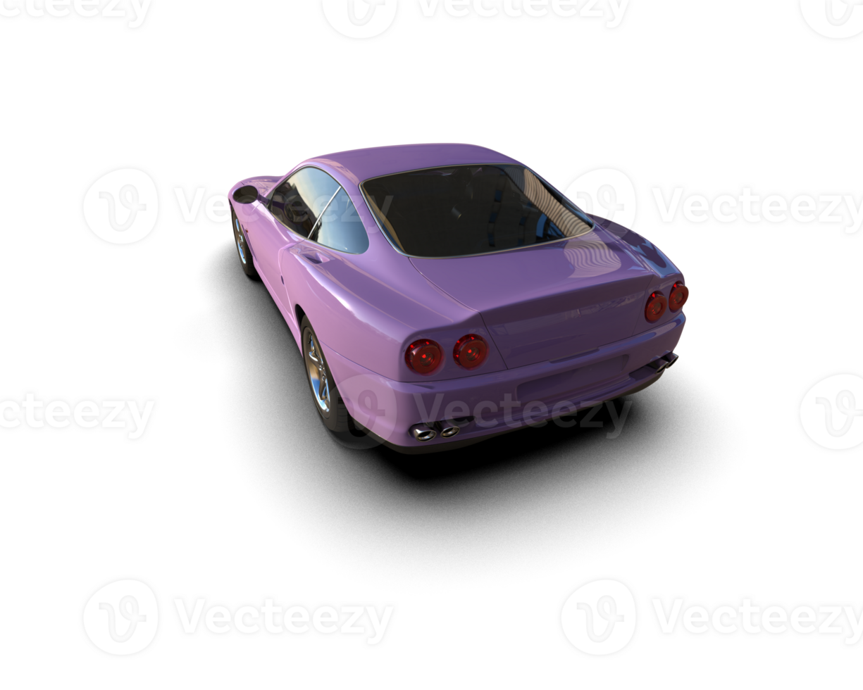Realistic sport car isolated on background. 3d rendering - illustration png