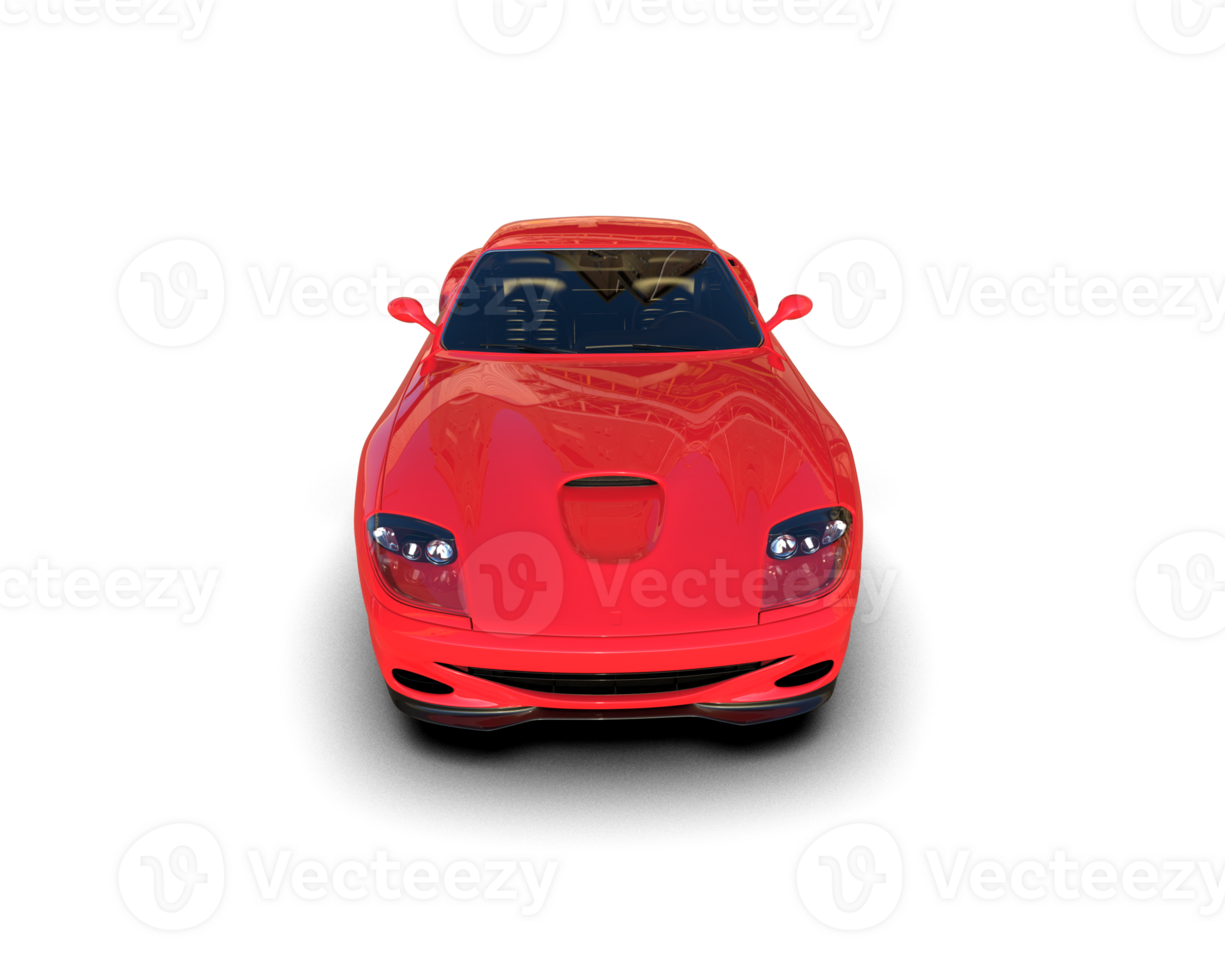 Realistic sport car isolated on background. 3d rendering - illustration png