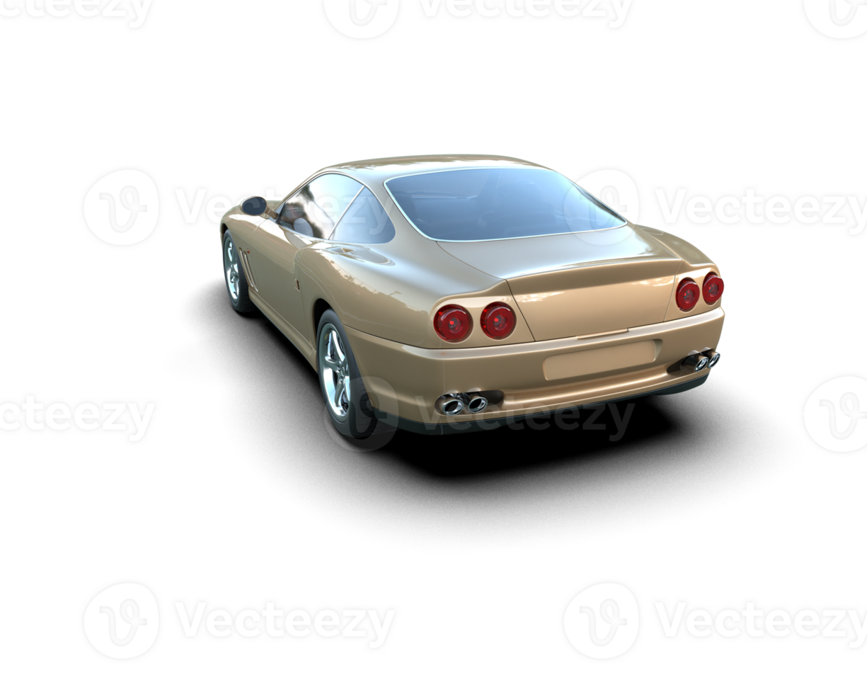 Realistic sport car isolated on background. 3d rendering - illustration png