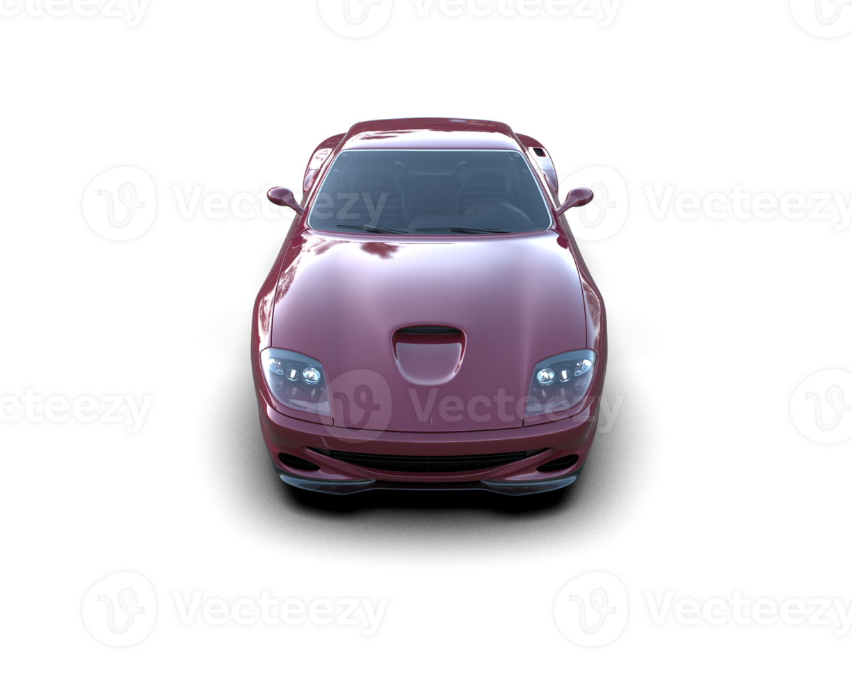 Realistic sport car isolated on background. 3d rendering - illustration png