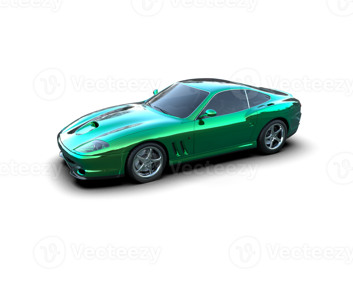 Realistic sport car isolated on background. 3d rendering - illustration png