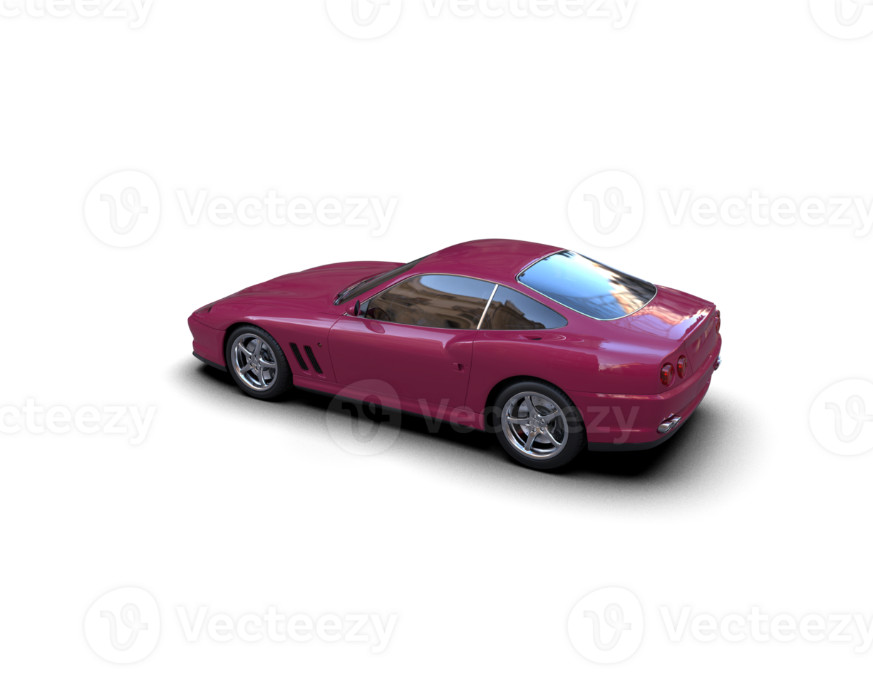 Realistic sport car isolated on background. 3d rendering - illustration png