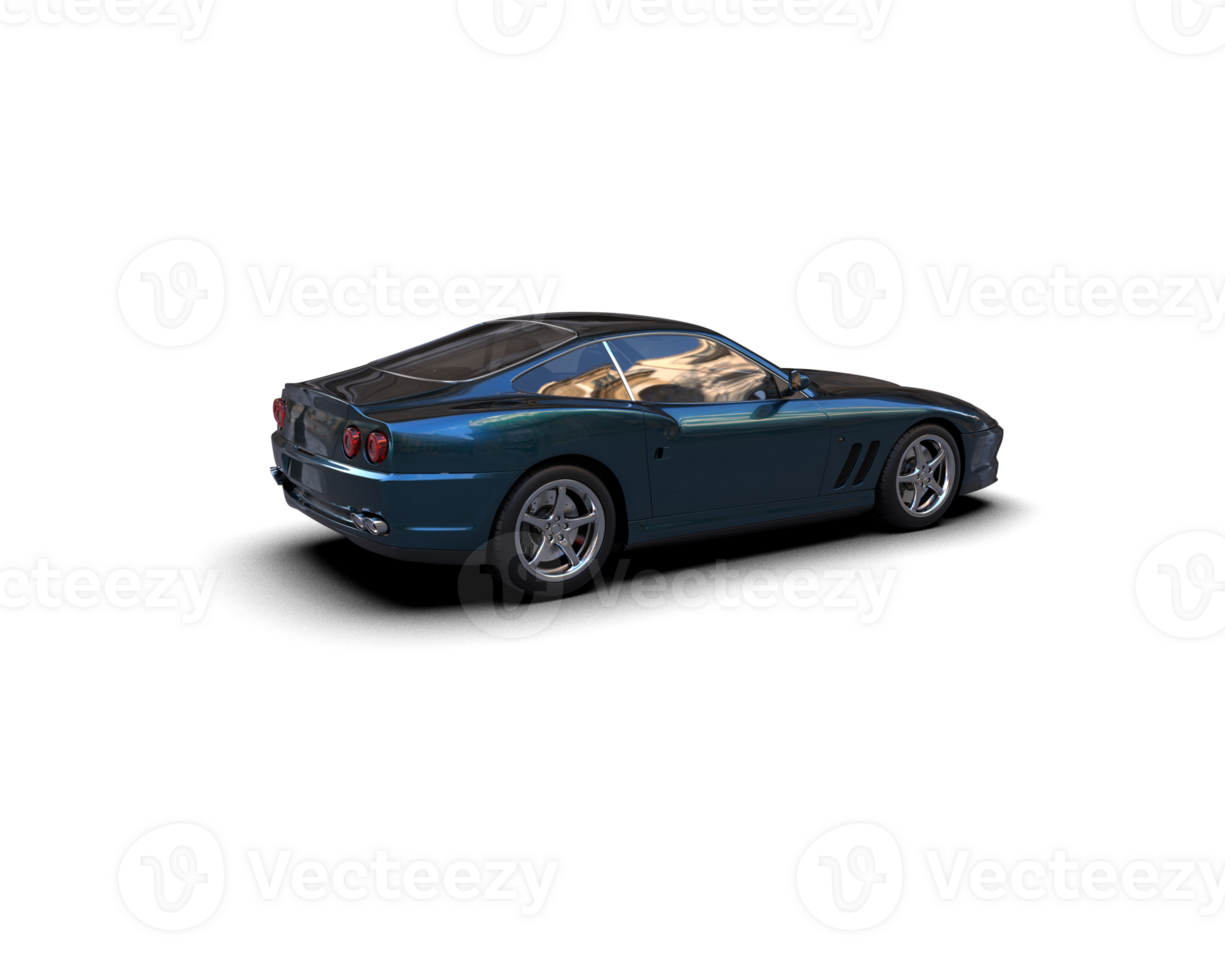 Realistic sport car isolated on background. 3d rendering - illustration png