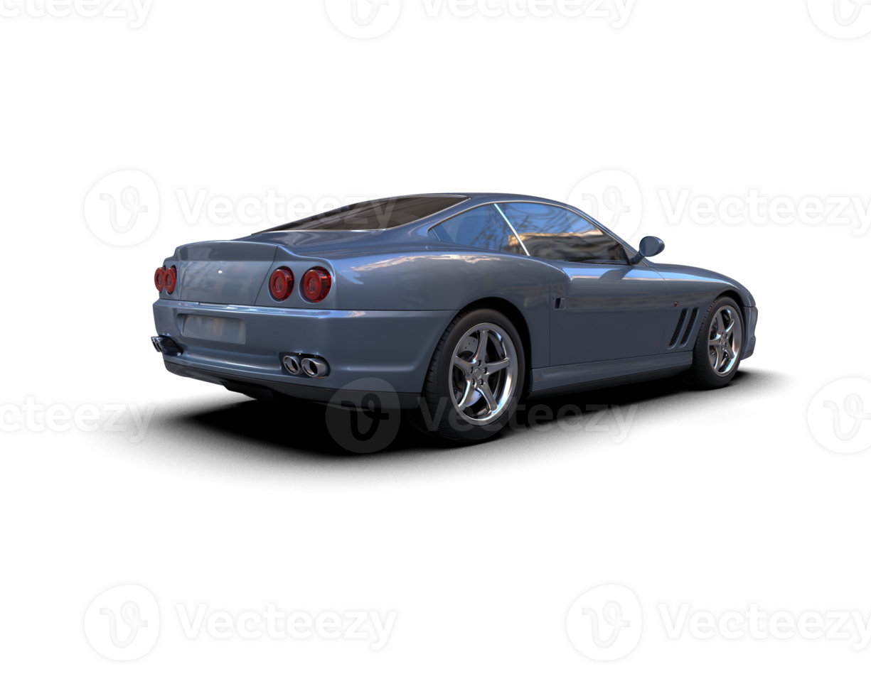 Realistic sport car isolated on background. 3d rendering - illustration png