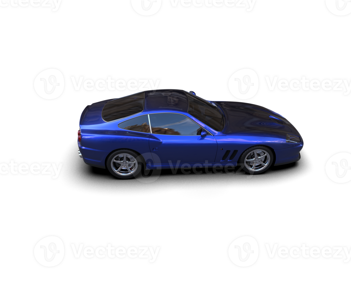 Realistic sport car isolated on background. 3d rendering - illustration png