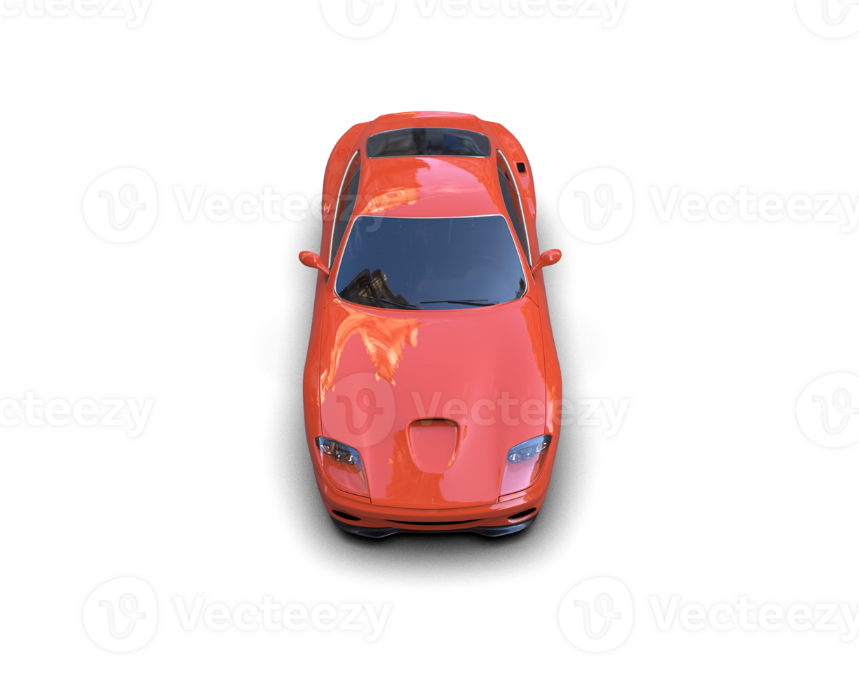 Realistic sport car isolated on background. 3d rendering - illustration png