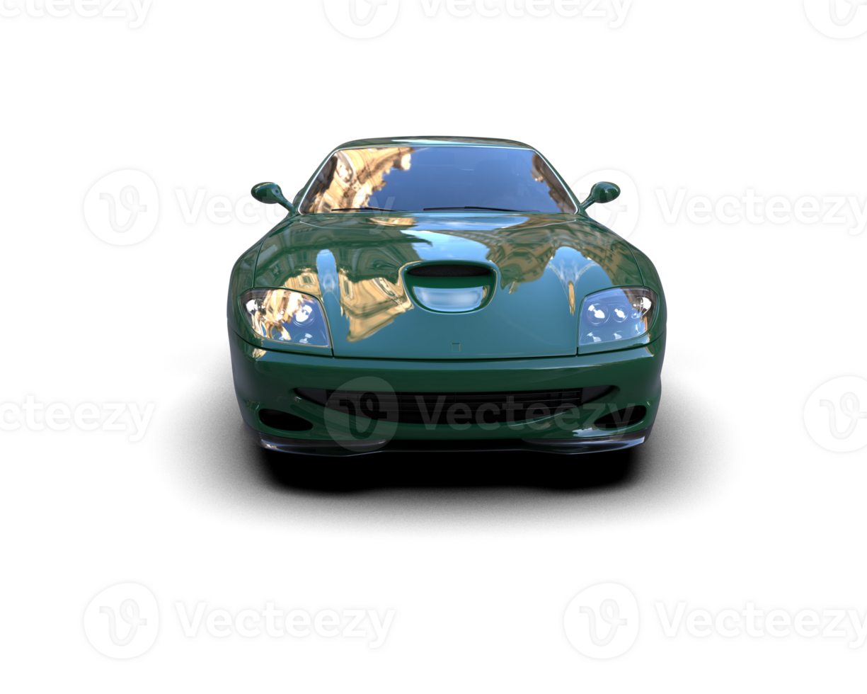 Realistic sport car isolated on background. 3d rendering - illustration png