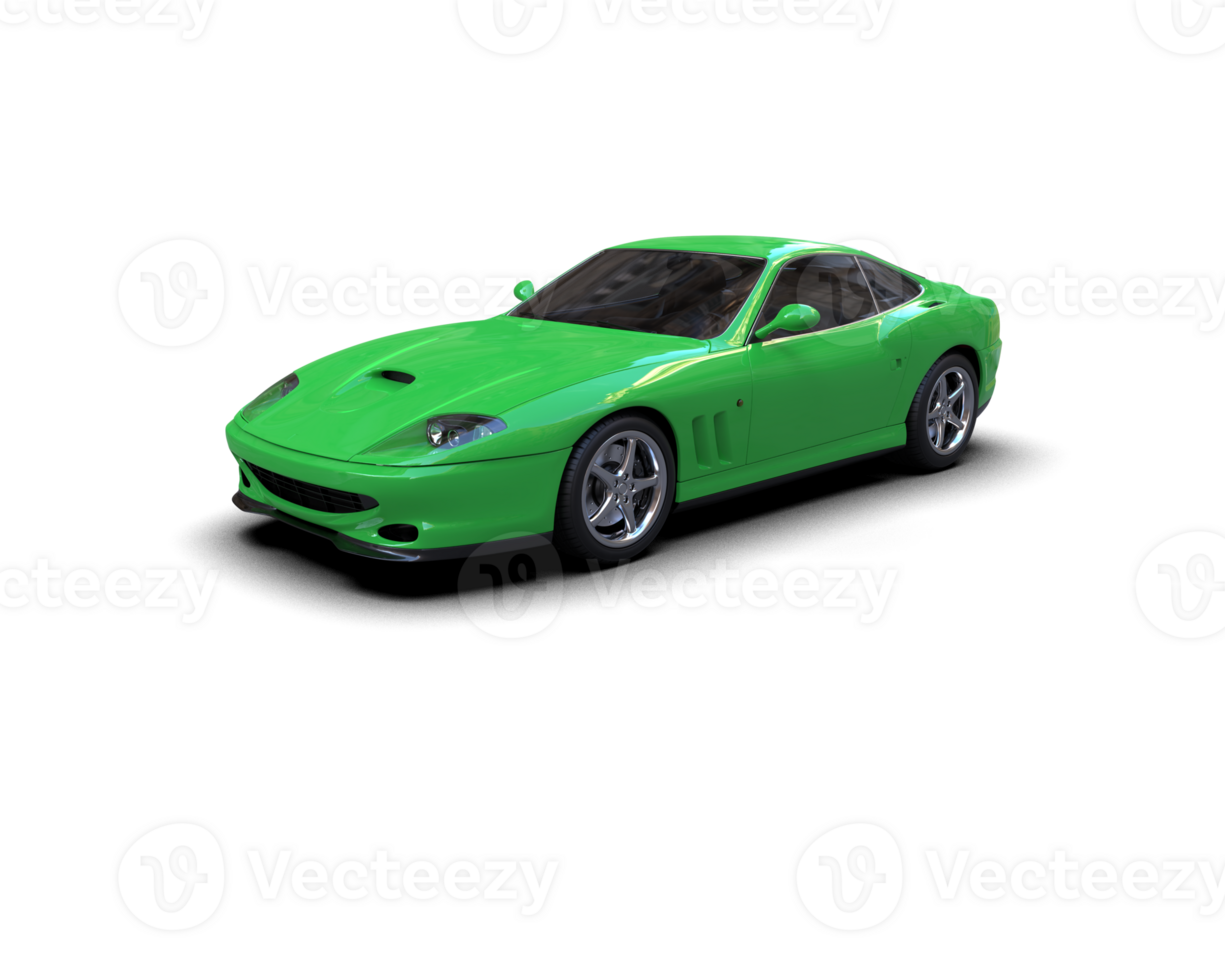Realistic sport car isolated on background. 3d rendering - illustration png
