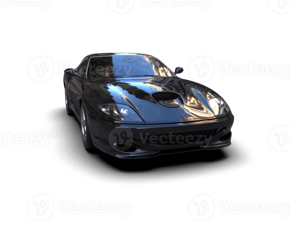 Realistic sport car isolated on background. 3d rendering - illustration png