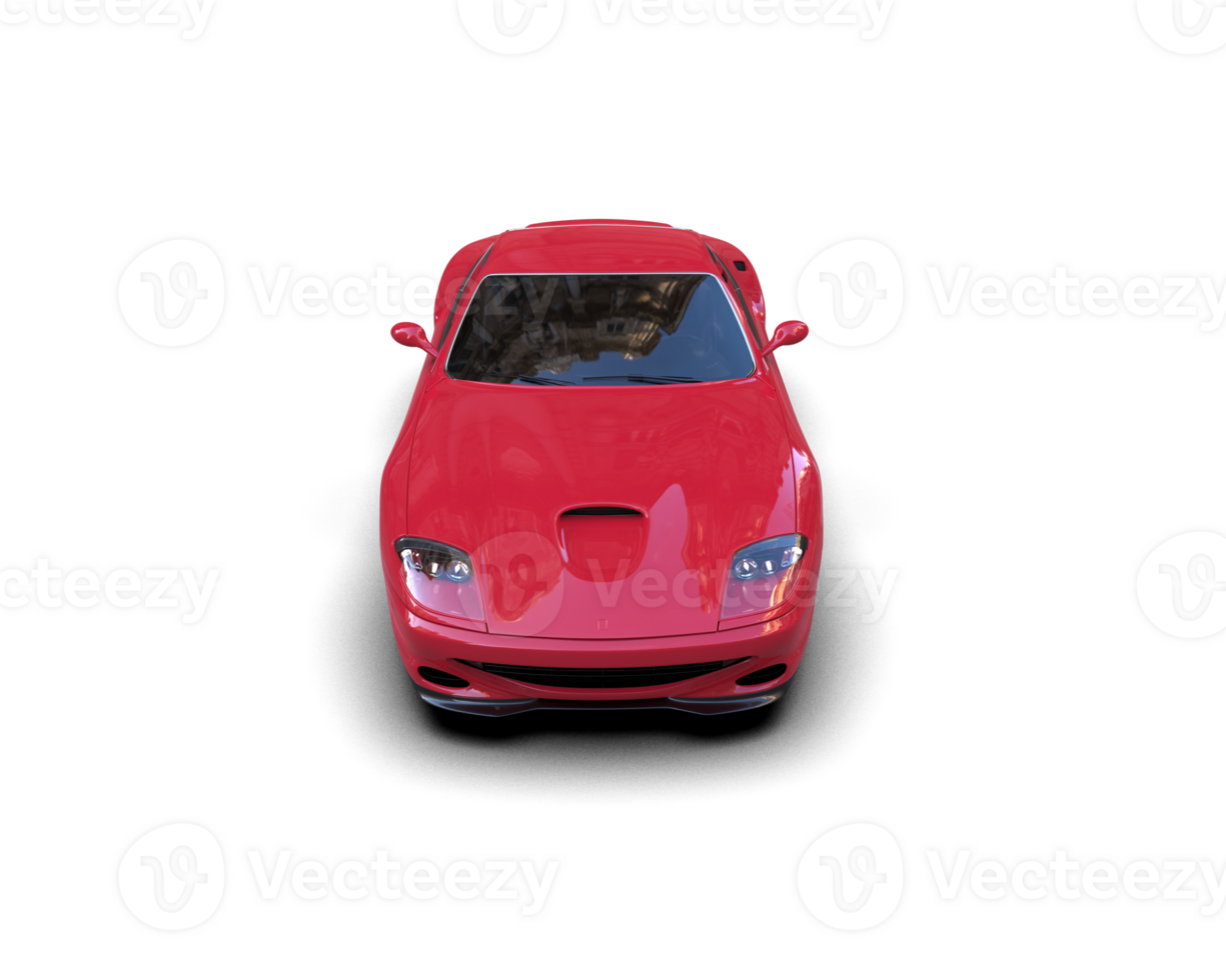 Realistic sport car isolated on background. 3d rendering - illustration png