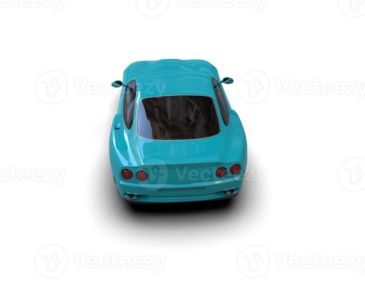 Realistic sport car isolated on background. 3d rendering - illustration png