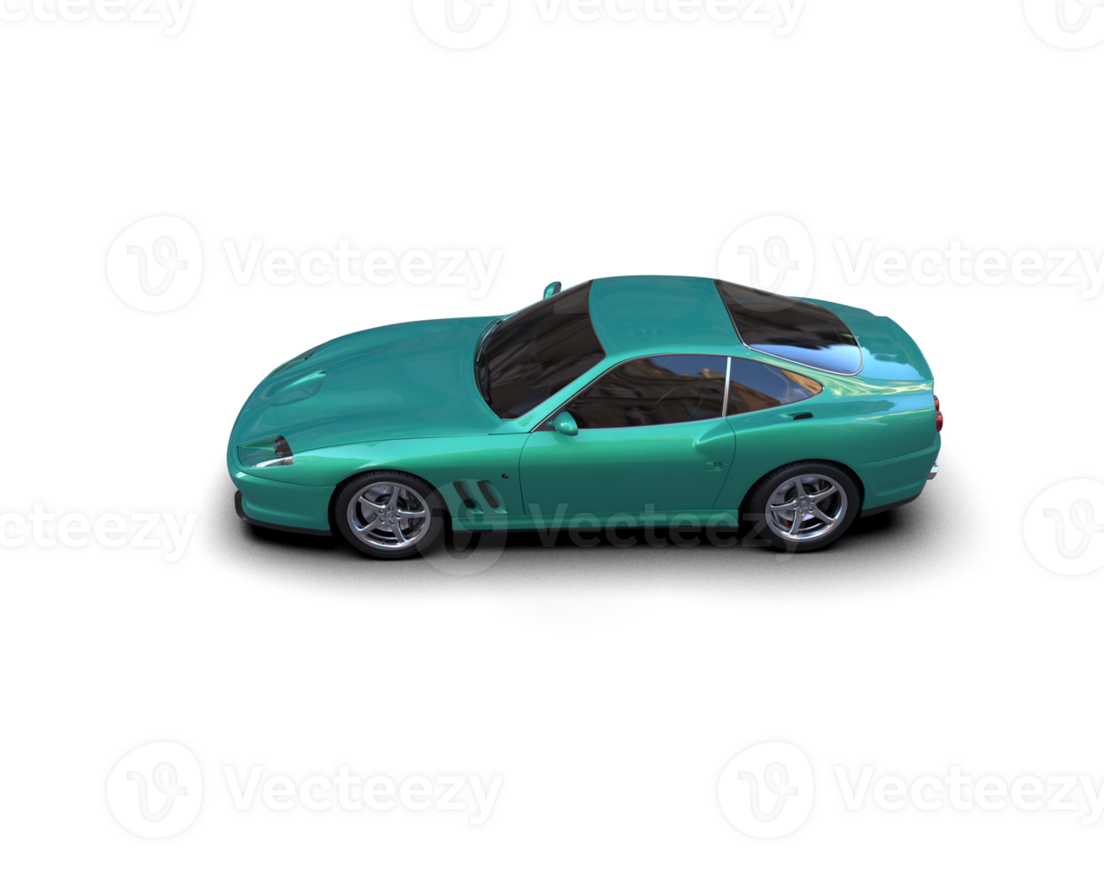 Realistic sport car isolated on background. 3d rendering - illustration png