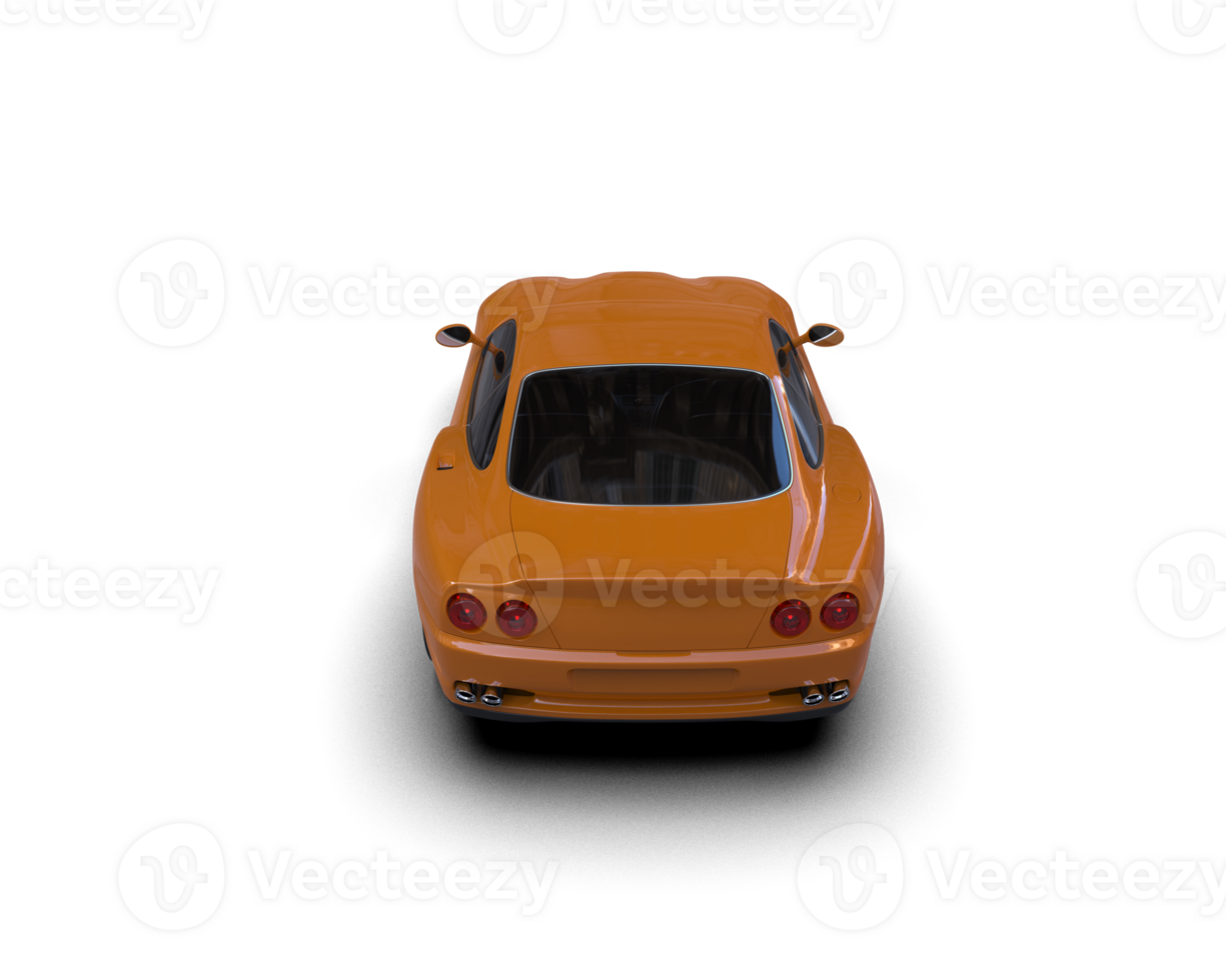 Realistic sport car isolated on background. 3d rendering - illustration png