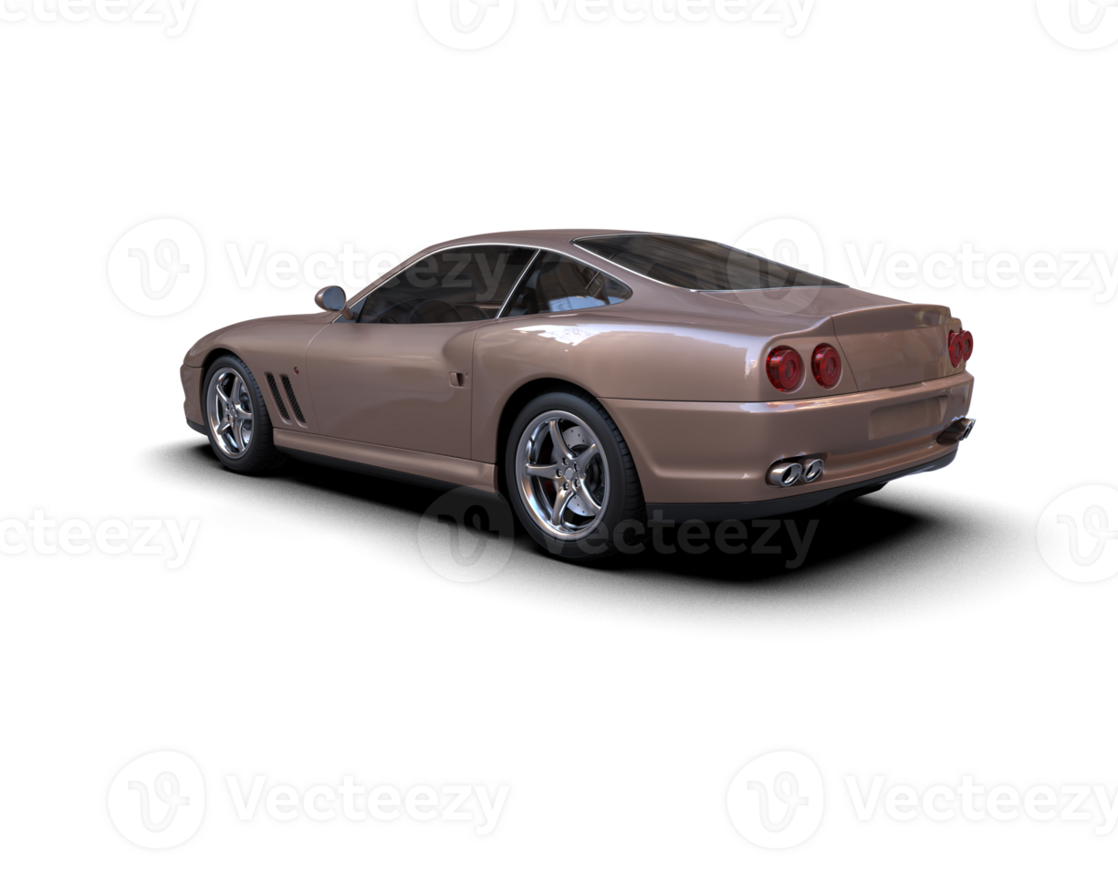 Realistic sport car isolated on background. 3d rendering - illustration png