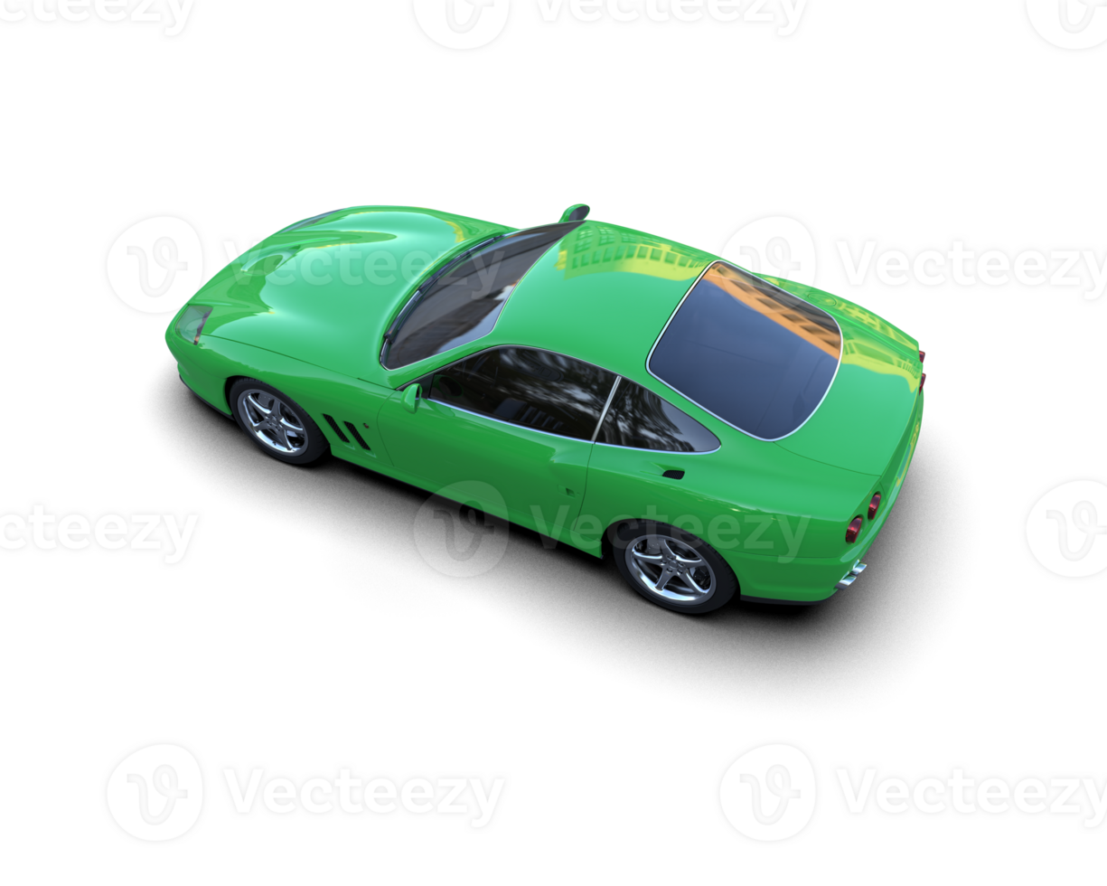 Realistic sport car isolated on background. 3d rendering - illustration png
