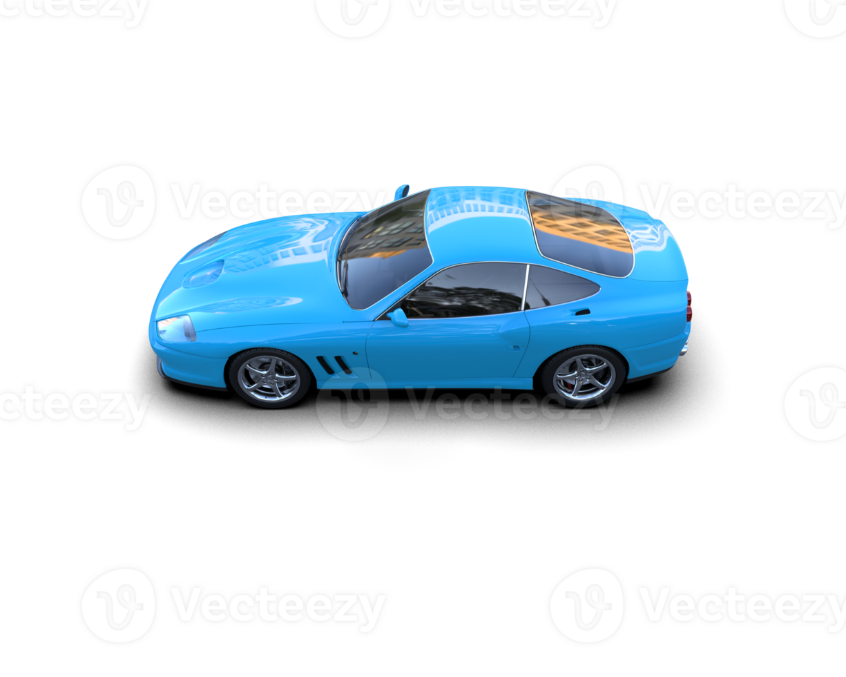 Realistic sport car isolated on background. 3d rendering - illustration png