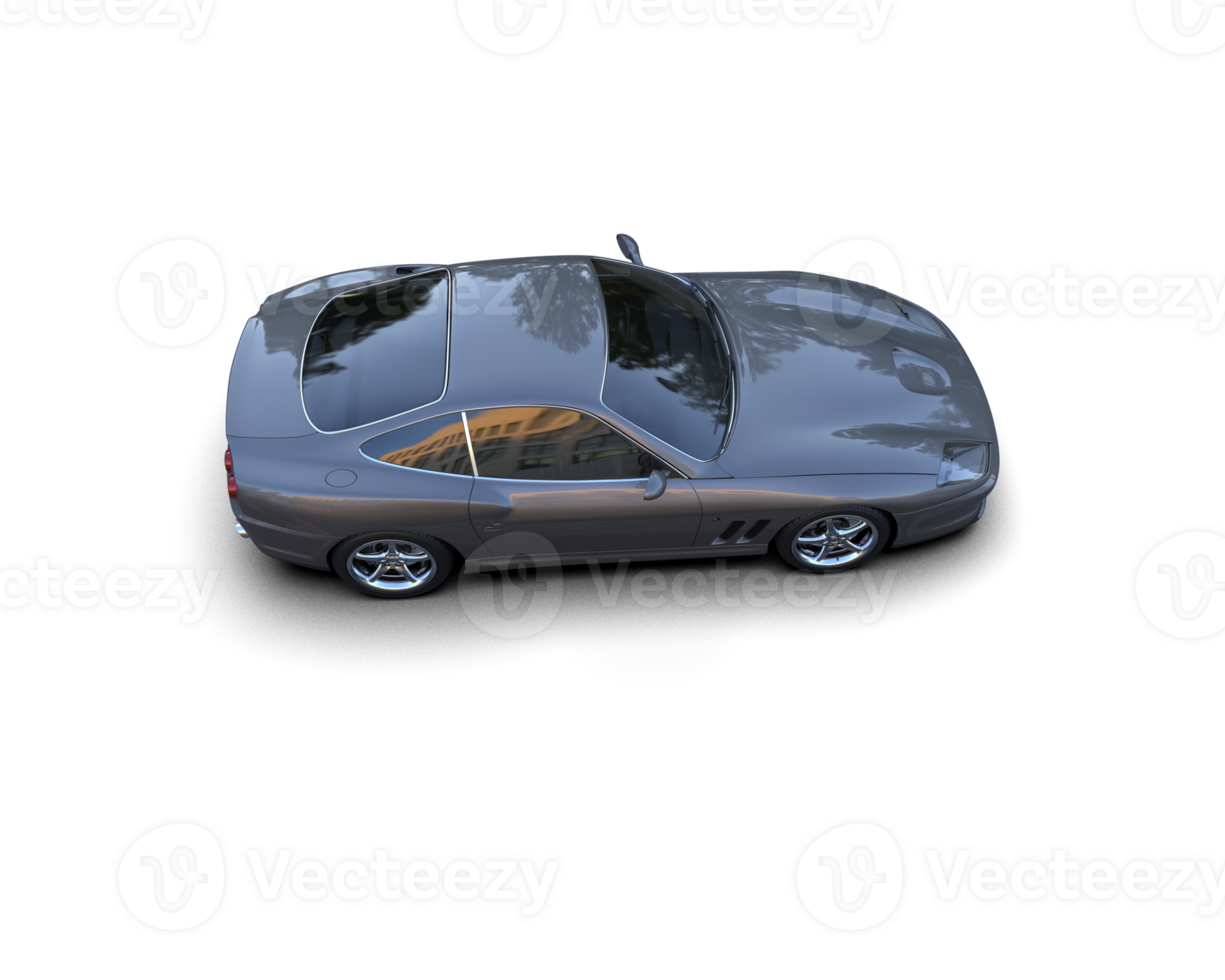 Realistic sport car isolated on background. 3d rendering - illustration png