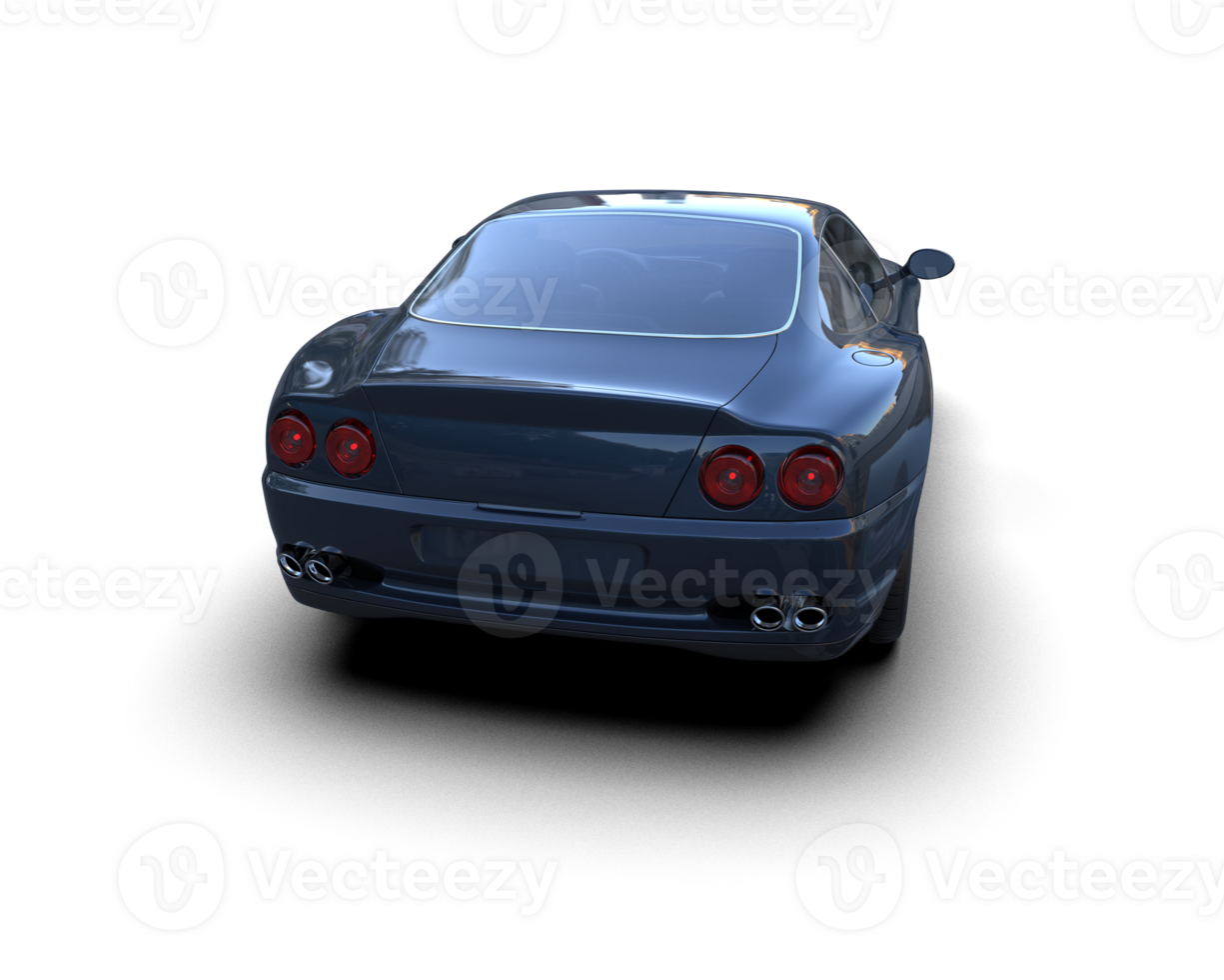 Realistic sport car isolated on background. 3d rendering - illustration png
