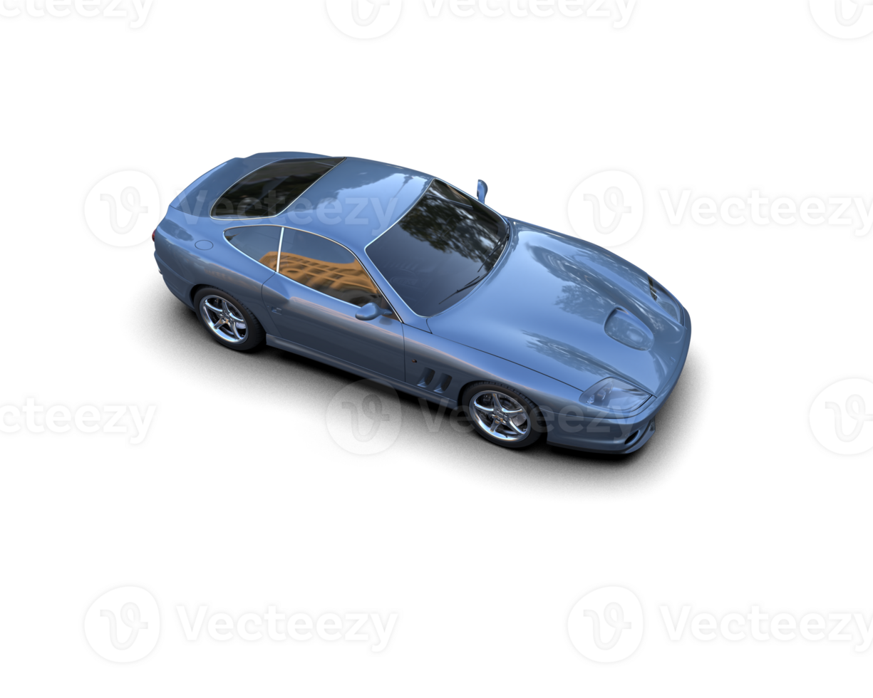 Realistic sport car isolated on background. 3d rendering - illustration png