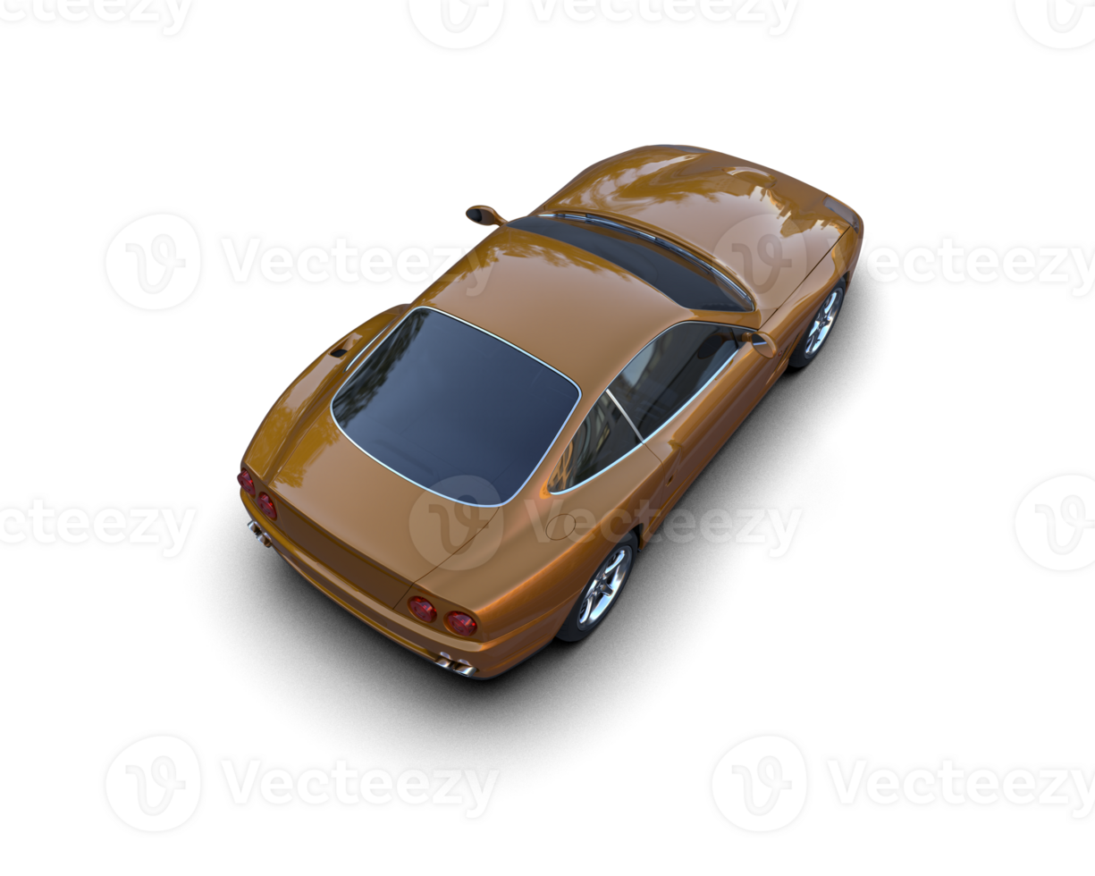 Realistic sport car isolated on background. 3d rendering - illustration png