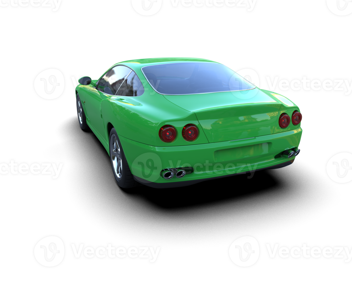 Realistic sport car isolated on background. 3d rendering - illustration png
