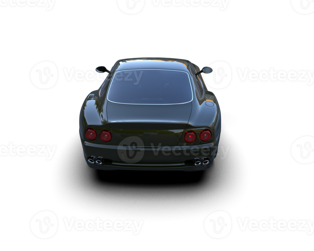 Realistic sport car isolated on background. 3d rendering - illustration png
