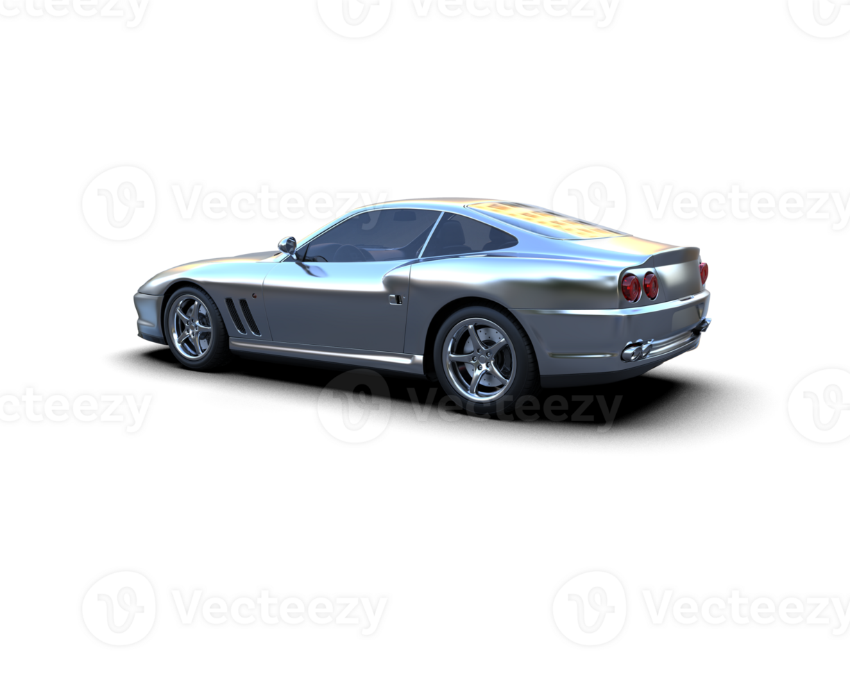 Realistic sport car isolated on background. 3d rendering - illustration png