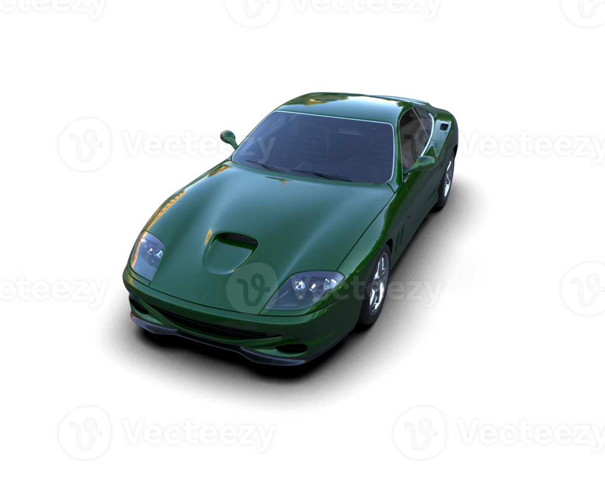Realistic sport car isolated on background. 3d rendering - illustration png