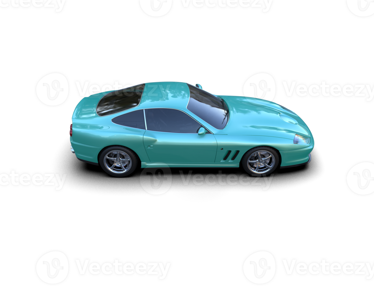 Realistic sport car isolated on background. 3d rendering - illustration png