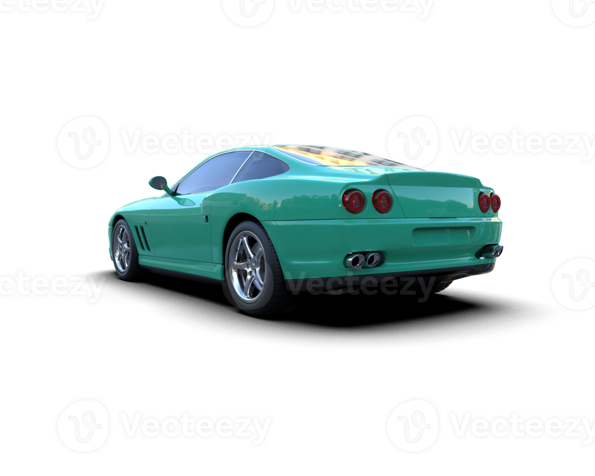 Realistic sport car isolated on background. 3d rendering - illustration png