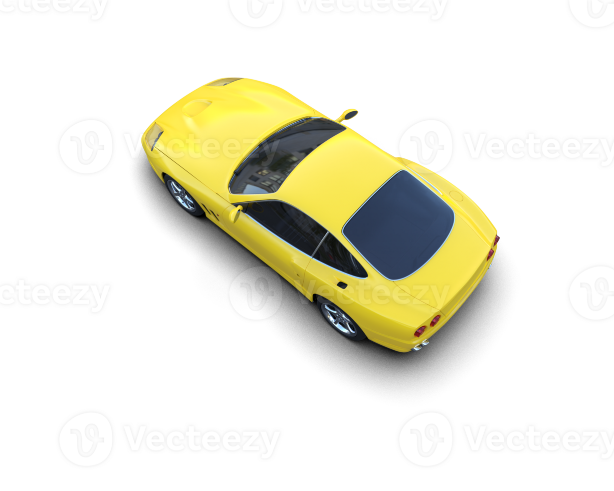 Realistic sport car isolated on background. 3d rendering - illustration png