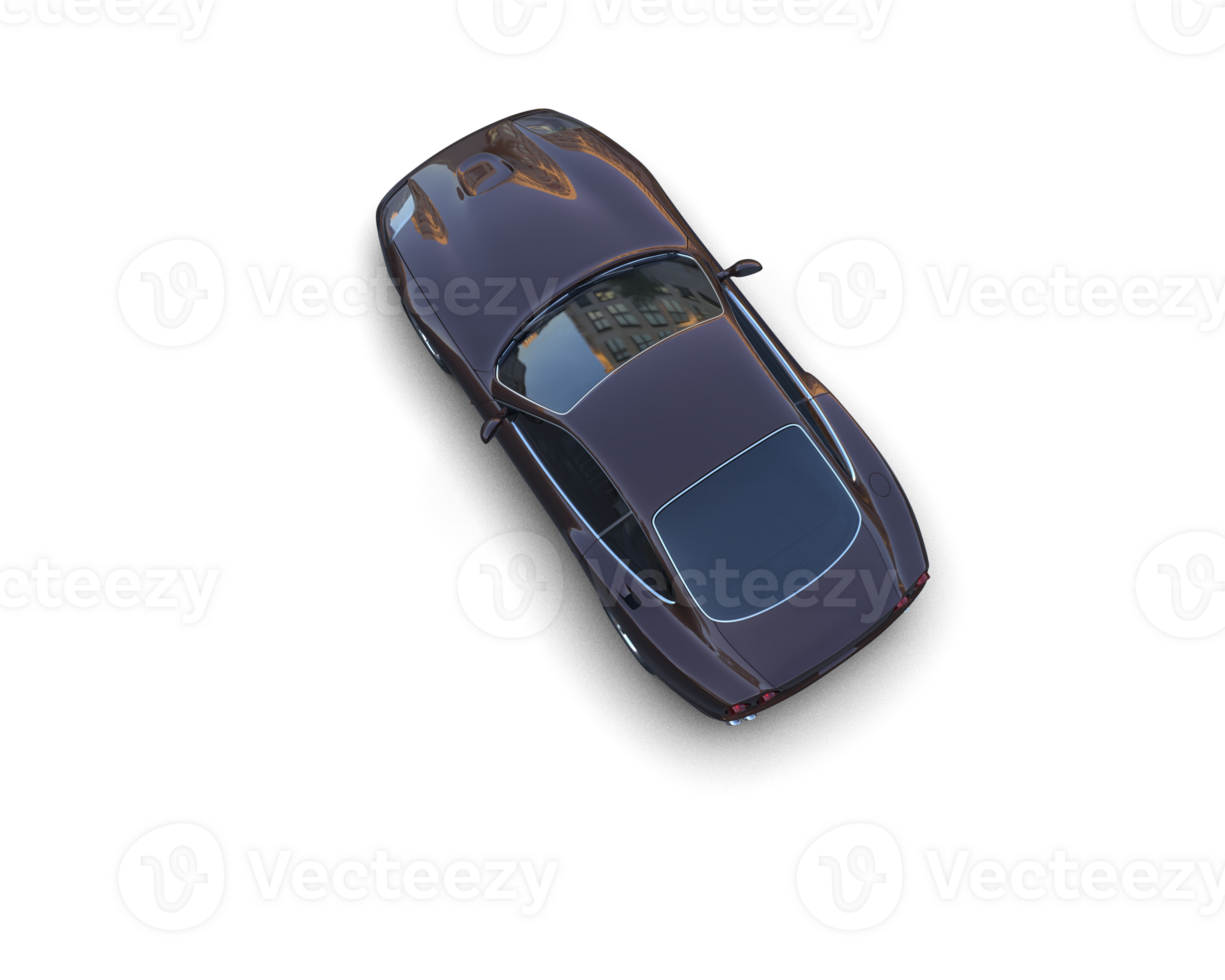 Realistic sport car isolated on background. 3d rendering - illustration png