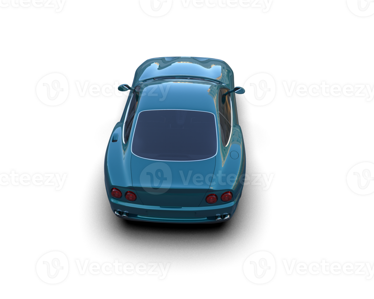 Realistic sport car isolated on background. 3d rendering - illustration png
