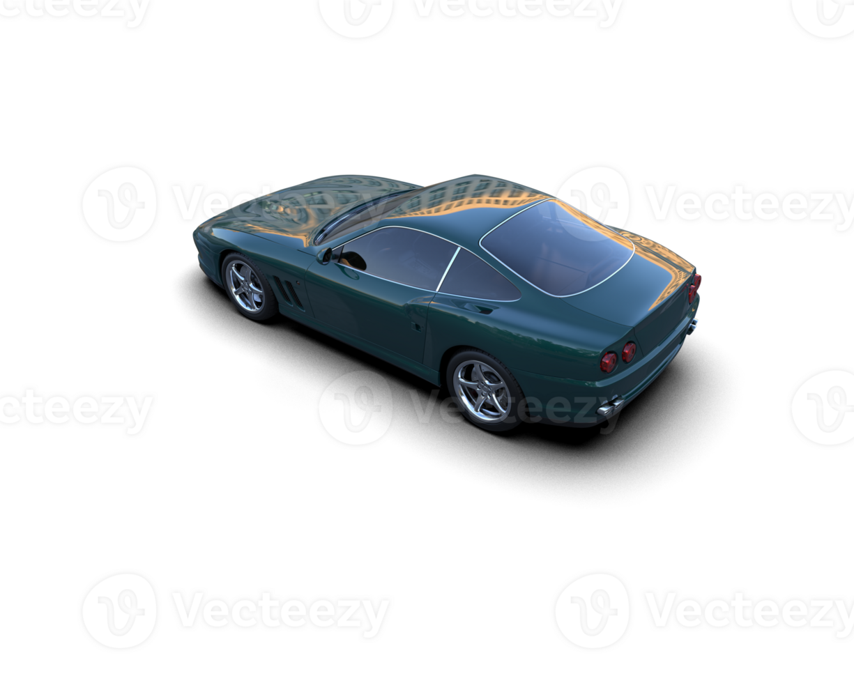 Realistic sport car isolated on background. 3d rendering - illustration png