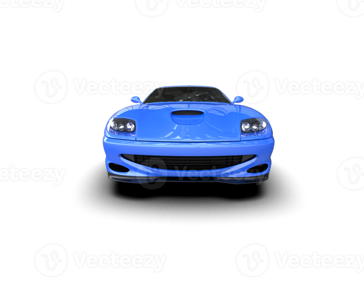 Realistic sport car isolated on background. 3d rendering - illustration png