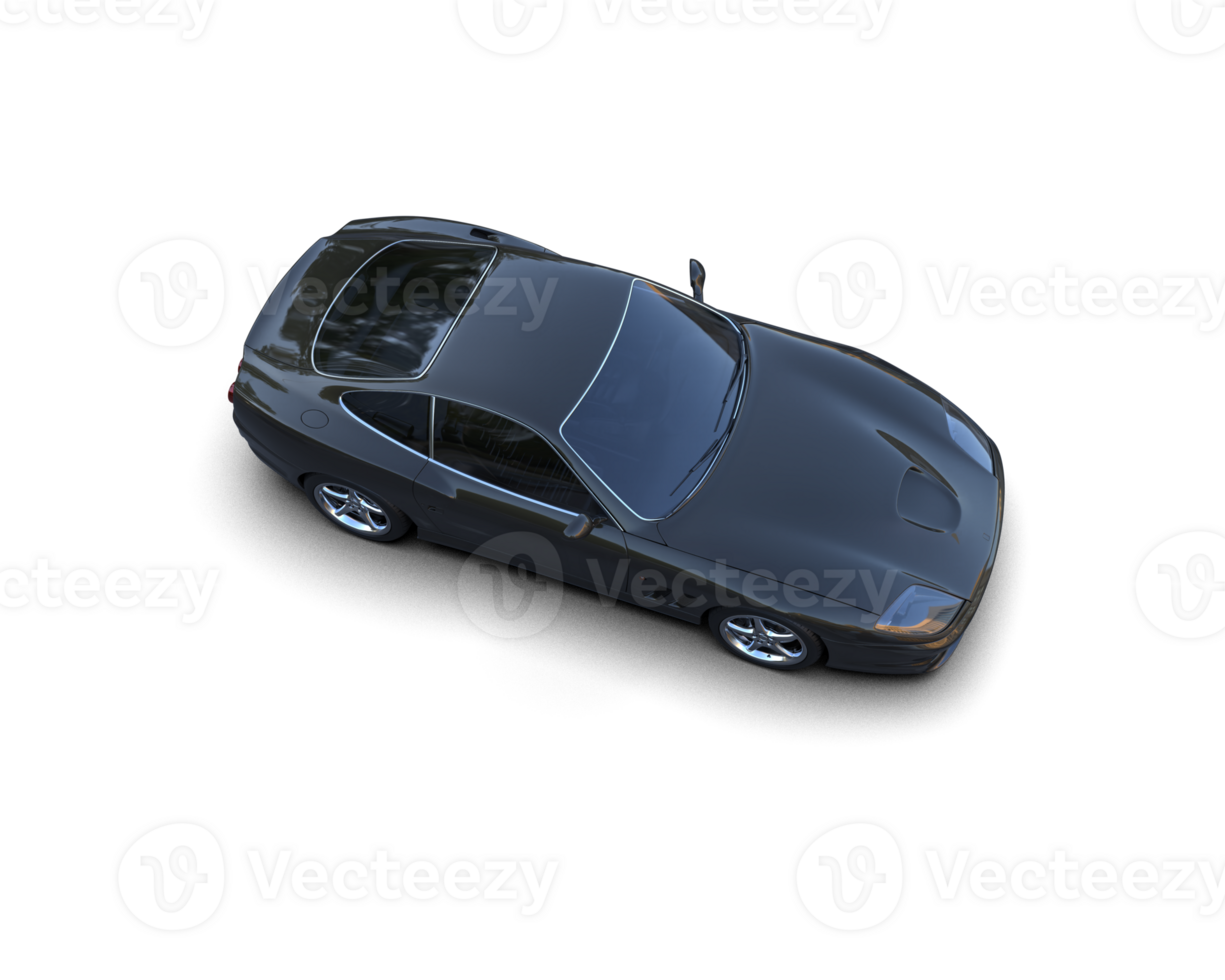 Realistic sport car isolated on background. 3d rendering - illustration png