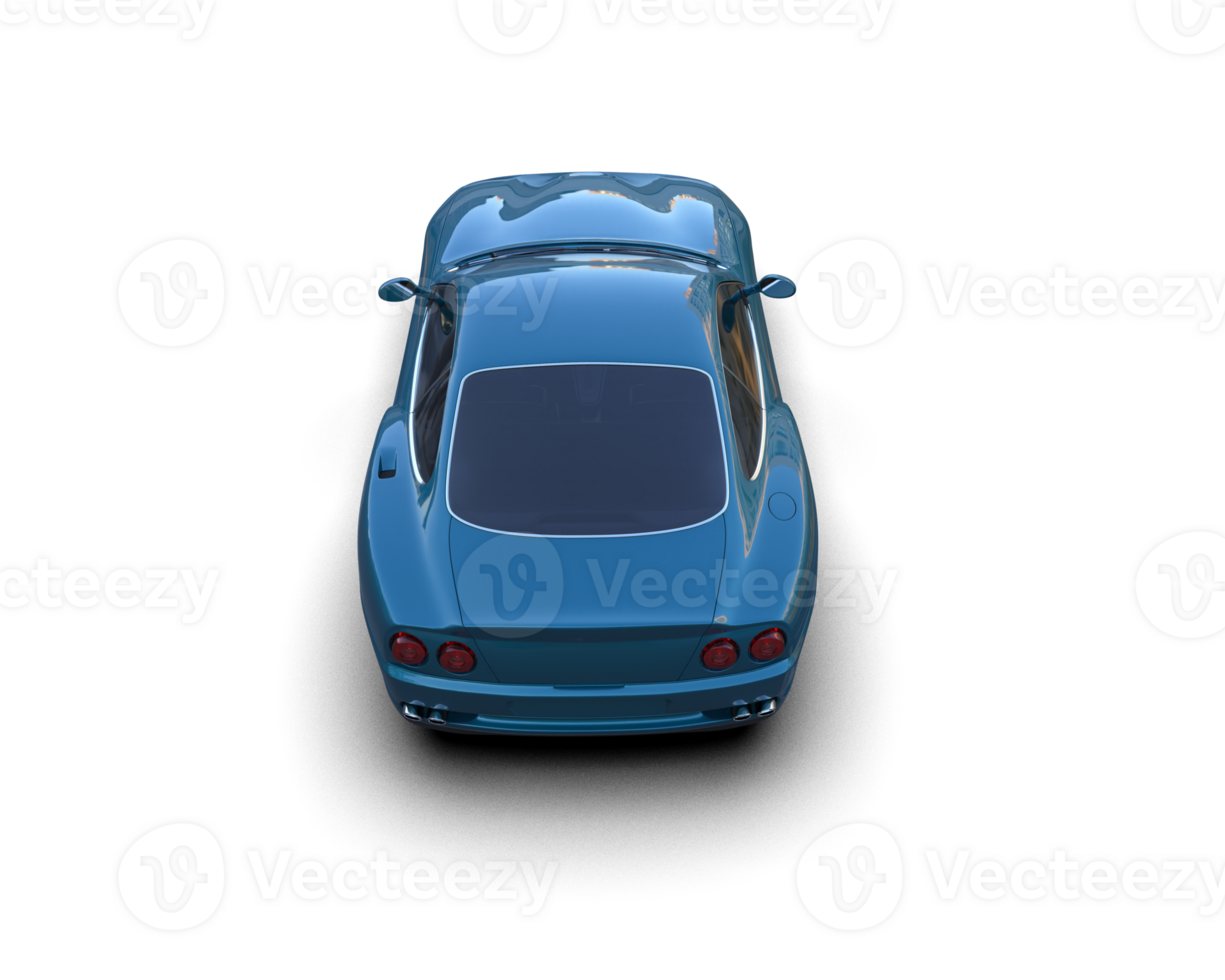 Realistic sport car isolated on background. 3d rendering - illustration png