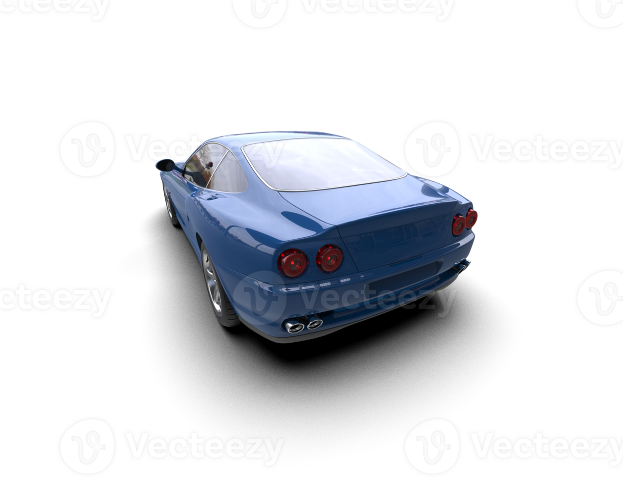 Realistic sport car isolated on background. 3d rendering - illustration png