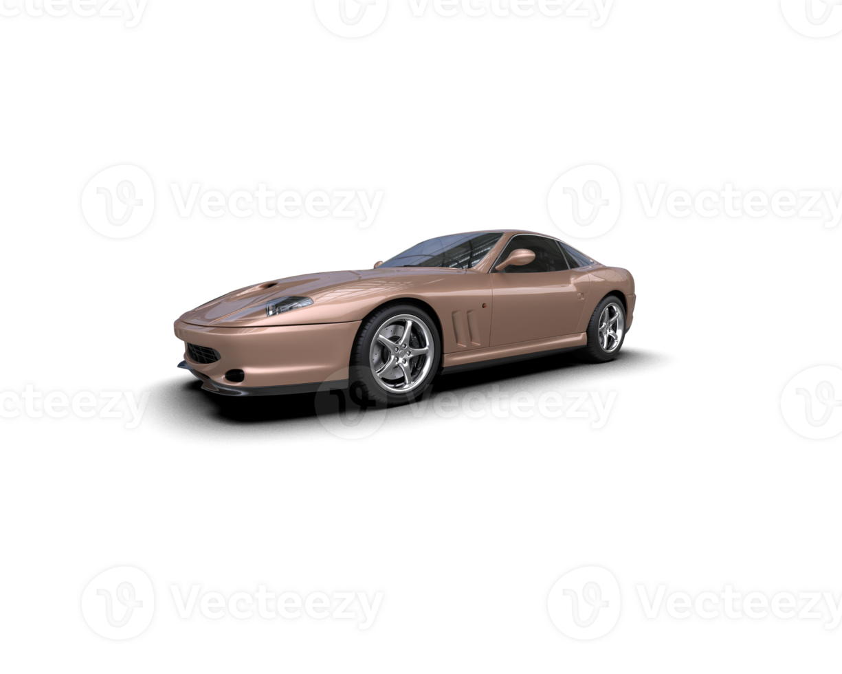 Realistic sport car isolated on background. 3d rendering - illustration png