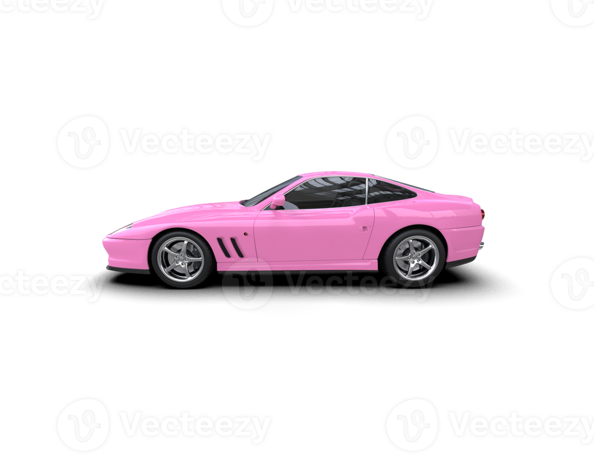 Realistic sport car isolated on background. 3d rendering - illustration png