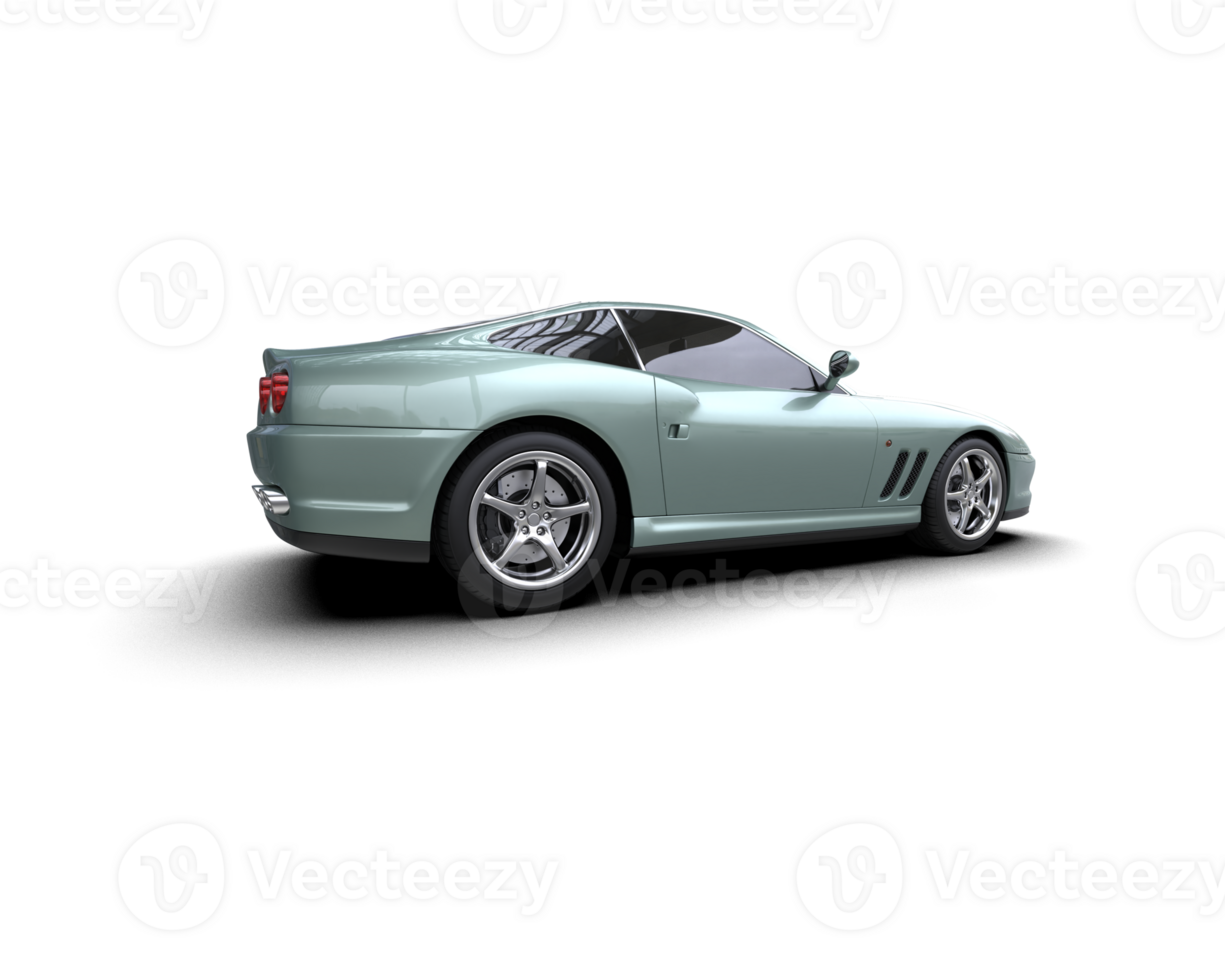 Realistic sport car isolated on background. 3d rendering - illustration png