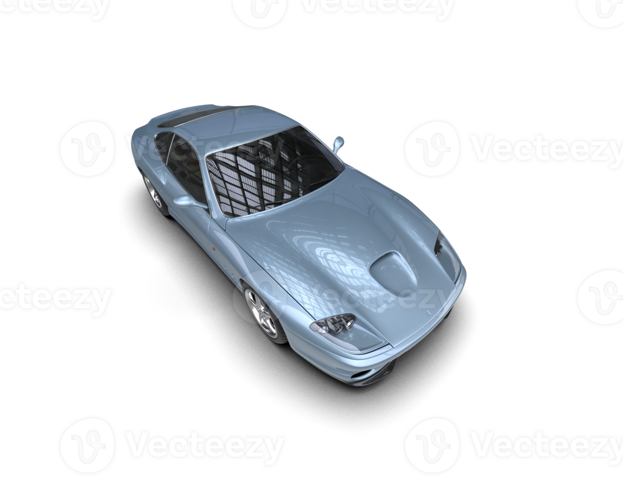 Realistic sport car isolated on background. 3d rendering - illustration png