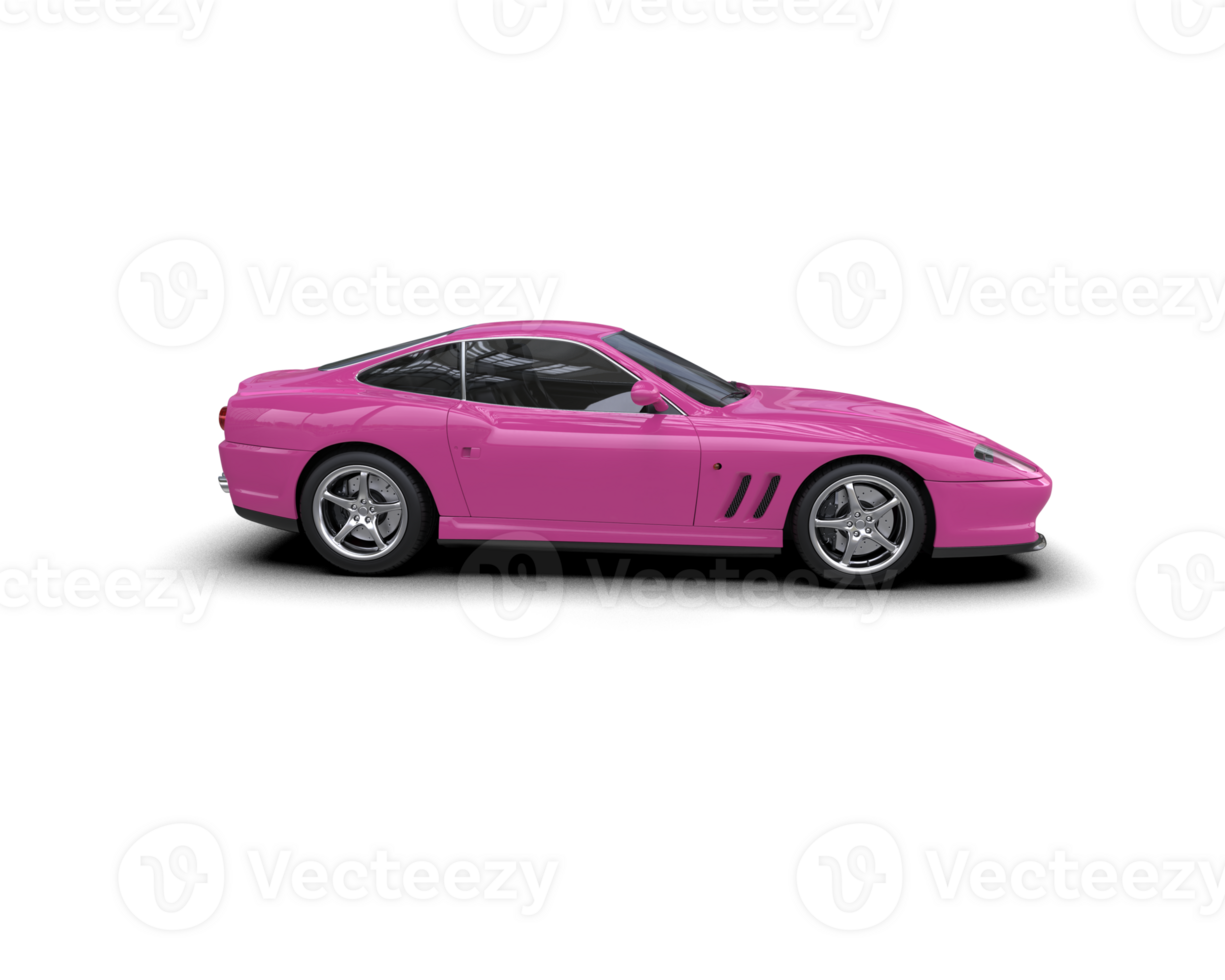 Realistic sport car isolated on background. 3d rendering - illustration png