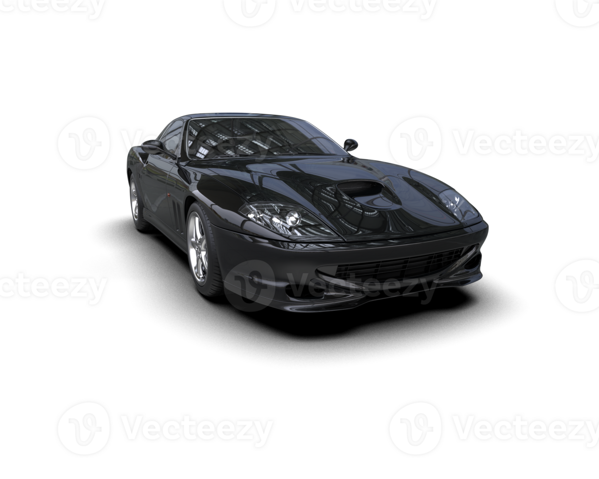 Realistic sport car isolated on background. 3d rendering - illustration png
