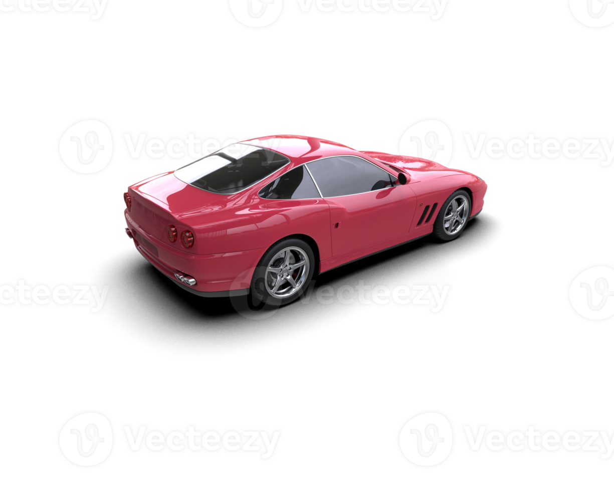 Realistic sport car isolated on background. 3d rendering - illustration png