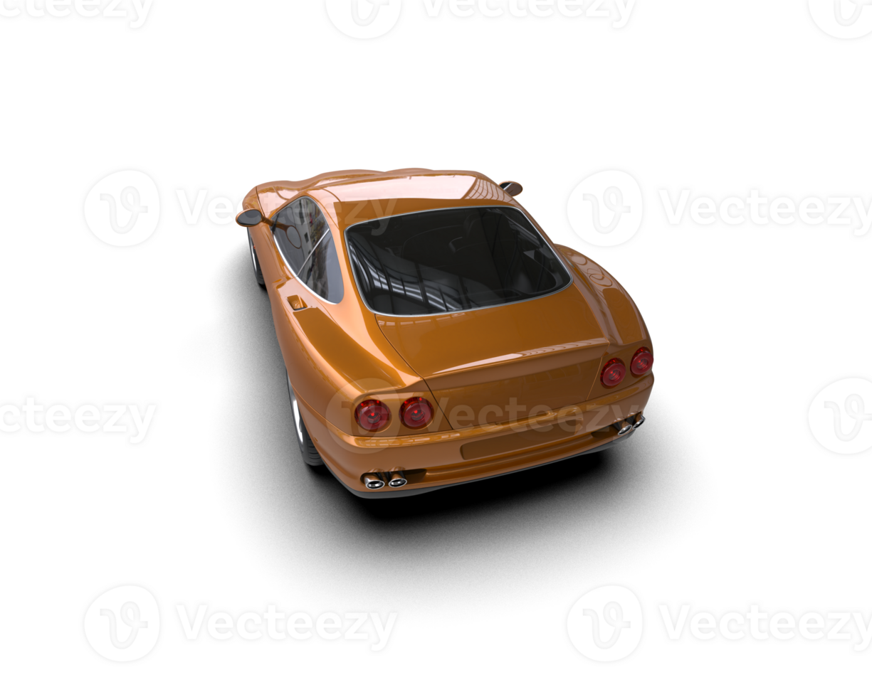 Realistic sport car isolated on background. 3d rendering - illustration png