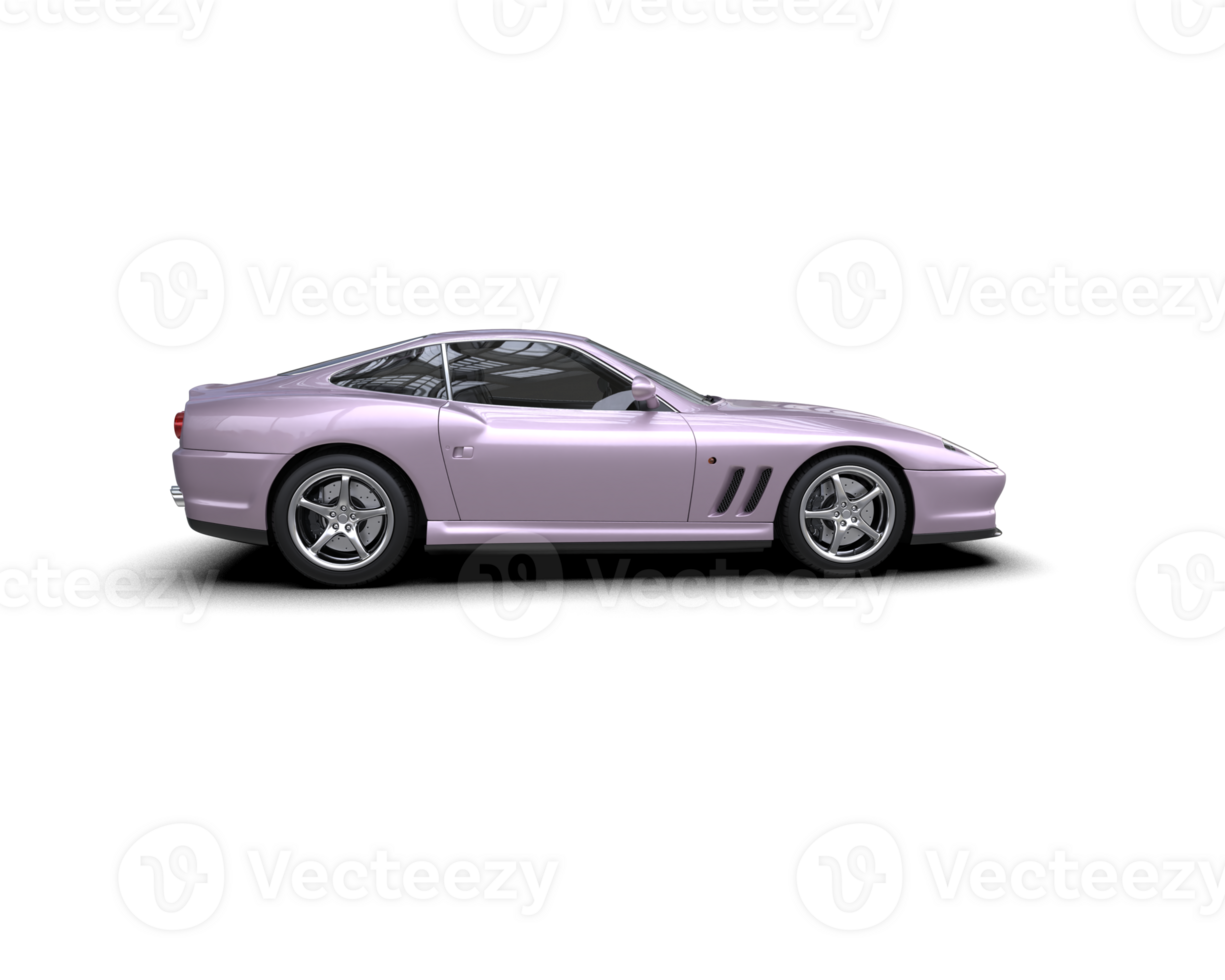 Realistic sport car isolated on background. 3d rendering - illustration png