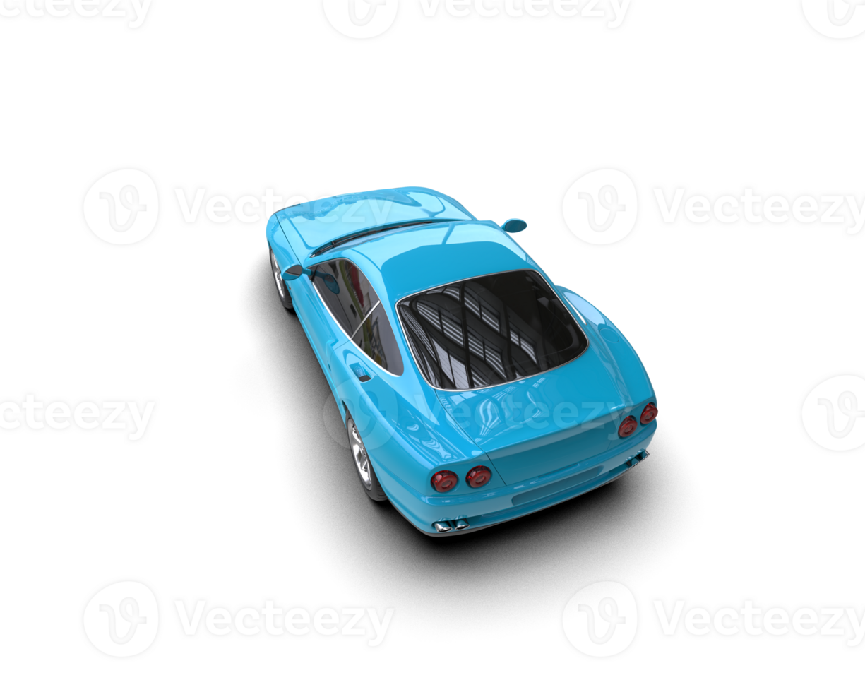 Realistic sport car isolated on background. 3d rendering - illustration png